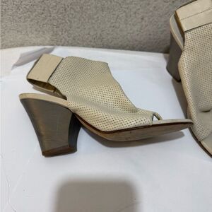 Zero + Maria Cornejo leather sandals sling back size 38